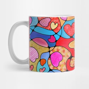 NEUROGRAPHIC HEART WATERCOLORS Mug